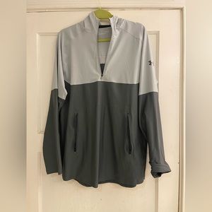 Gray on gray long sleeve Under Armour sweatshirt. Size large men’s